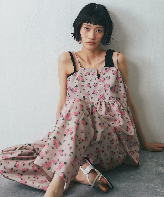 TUITACI フラワー柄 パンツ R4305 フラワー総柄サイドZIPパンツ(M ホワイト): パンツ - RNA ONLINE