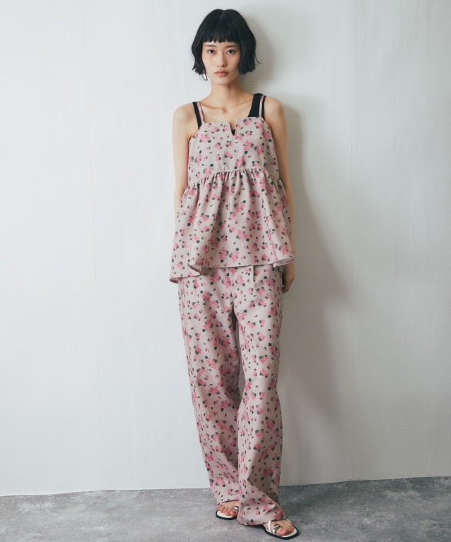 セットアップ対応】花柄イージーパンツ【品番: as29537】