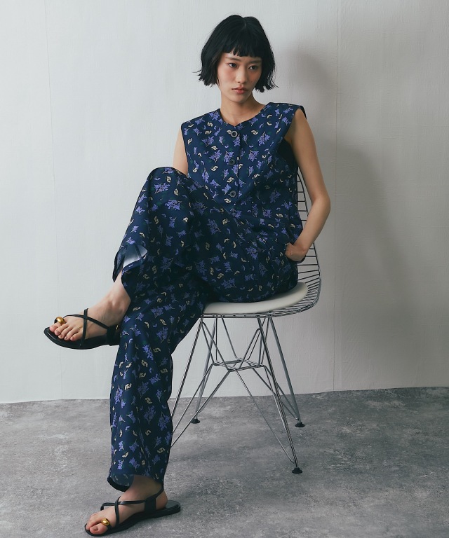 セットアップ対応】花柄イージーパンツ【品番: as29537】