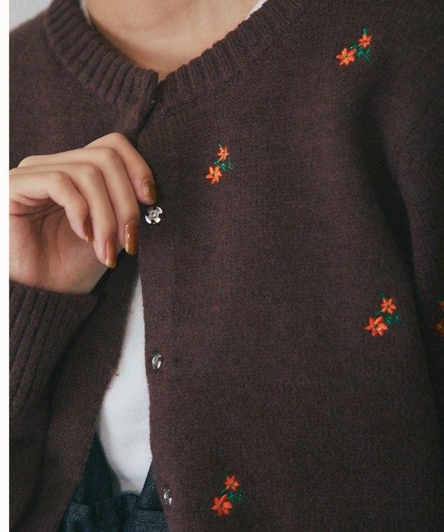 日本製★OLLEBOREBLA　カーディガン　鳥さん刺繍 楽天市場】（大人気商品）ニット カーディガン セーター【お
