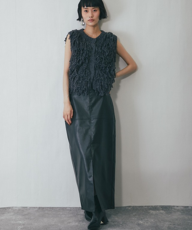 フリンジニットベスト【品番: asA1357】