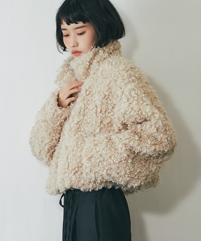 プードルファーショートジャケット【品番：asA3359】