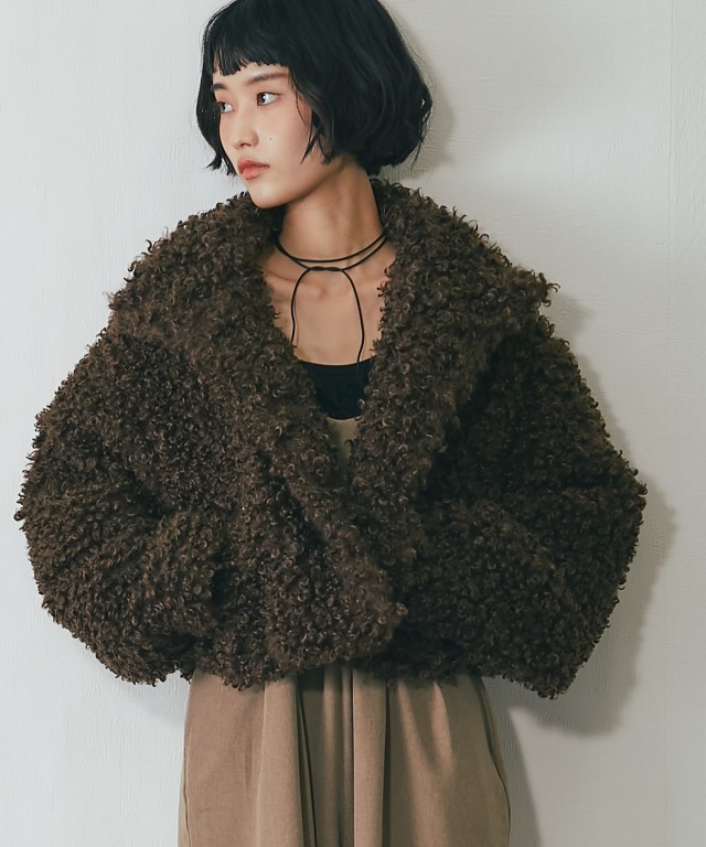 プードルファーショートジャケット【品番：asA3359】