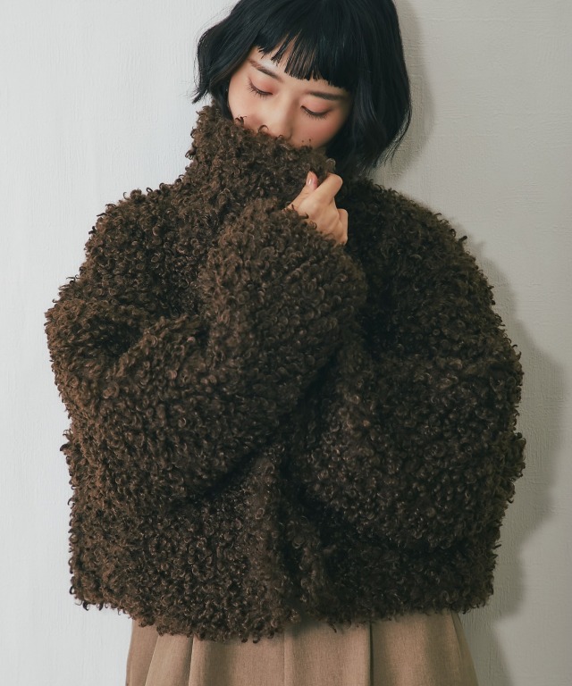 プードルファーショートジャケット【品番：asA3359】