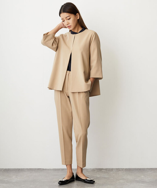 ベージュスーツ ザスーツカンパニー THE SUIT COMPANY she スーツカンパニー ジャケット ベージュ