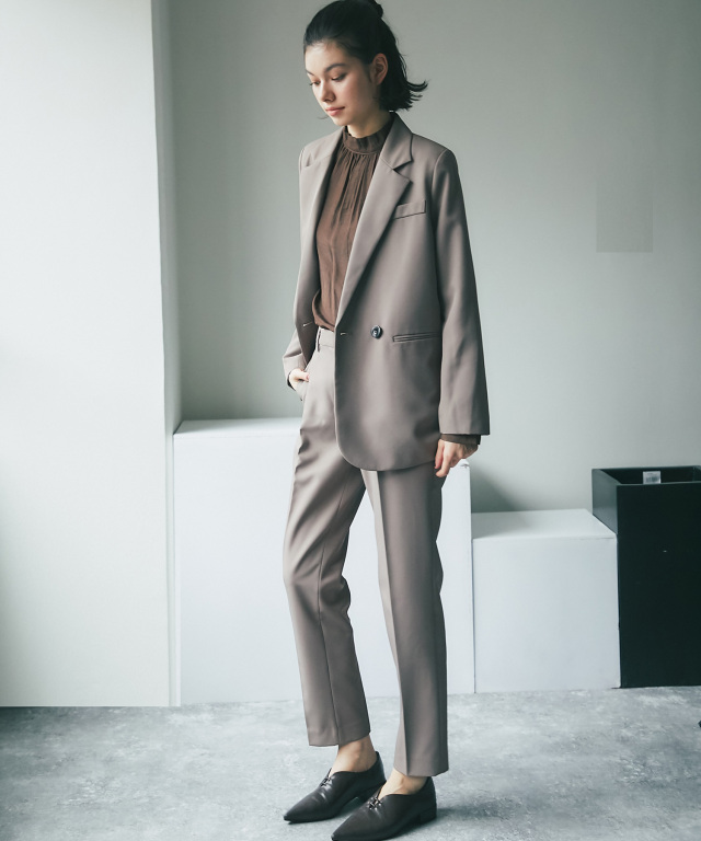 ウォッシャブルタイプ/手洗い可能）バックサイドスリットテーラード