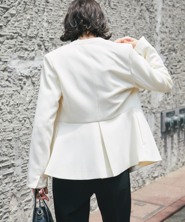 Vネックペプラムジャケット SMILE ORCHID【品番:so1-200VJ】