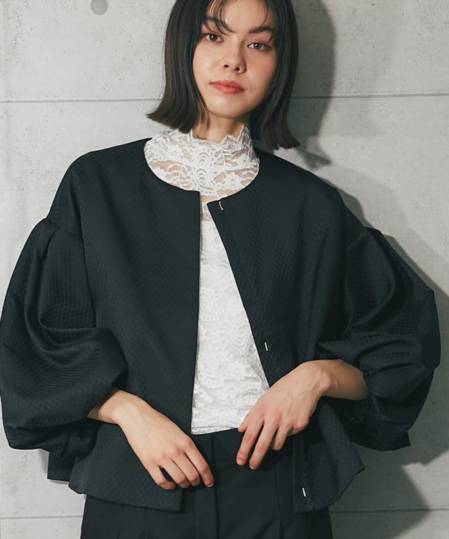 バルーン袖ショートジャケット SMILE ORCHID【品番:so1-202J】