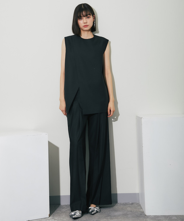 訳ありプリーツプリーズワイドパンツ デニム プリーツ ワイド パンツ - OZAKI PLEATS ONLINE SHOP