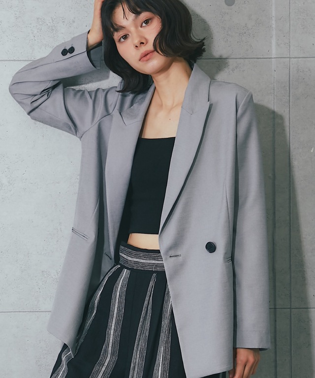 サラサラ生地春夏用テーラードジャケット【品番:so1-221】