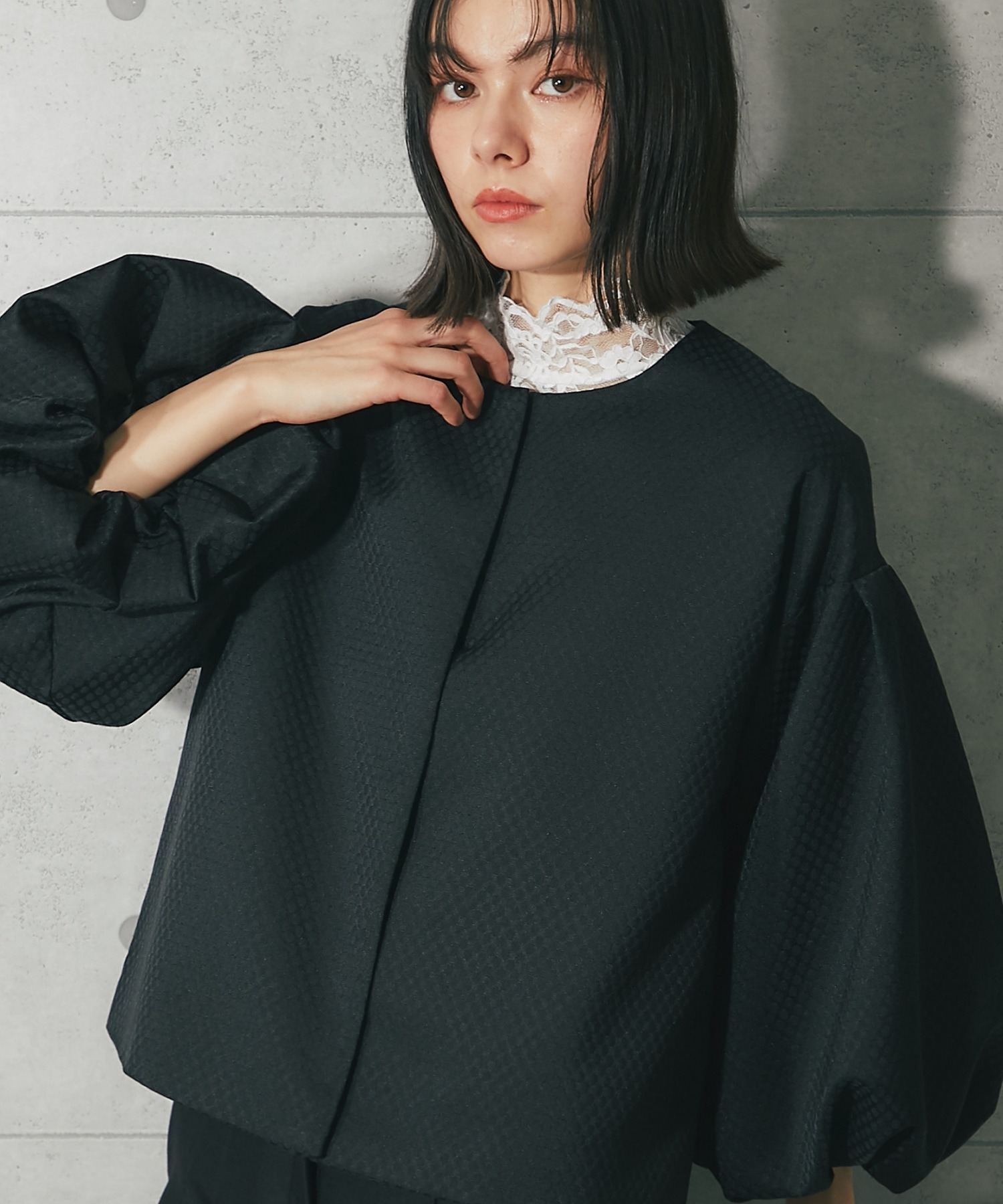 38　マルゴーヴィンテージ　バルーン袖ジャケット　未使用タグ付 MARGAUX VINTAGE ☆ balloon sleeve jacket | BASTET