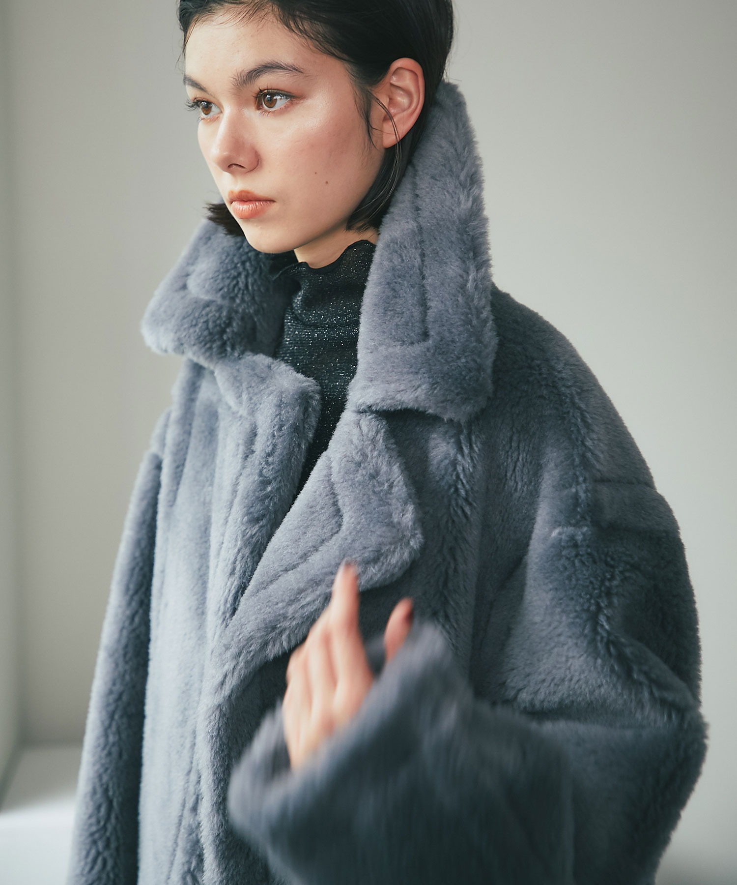 ミドル丈ウールコート【品番:so1-323】