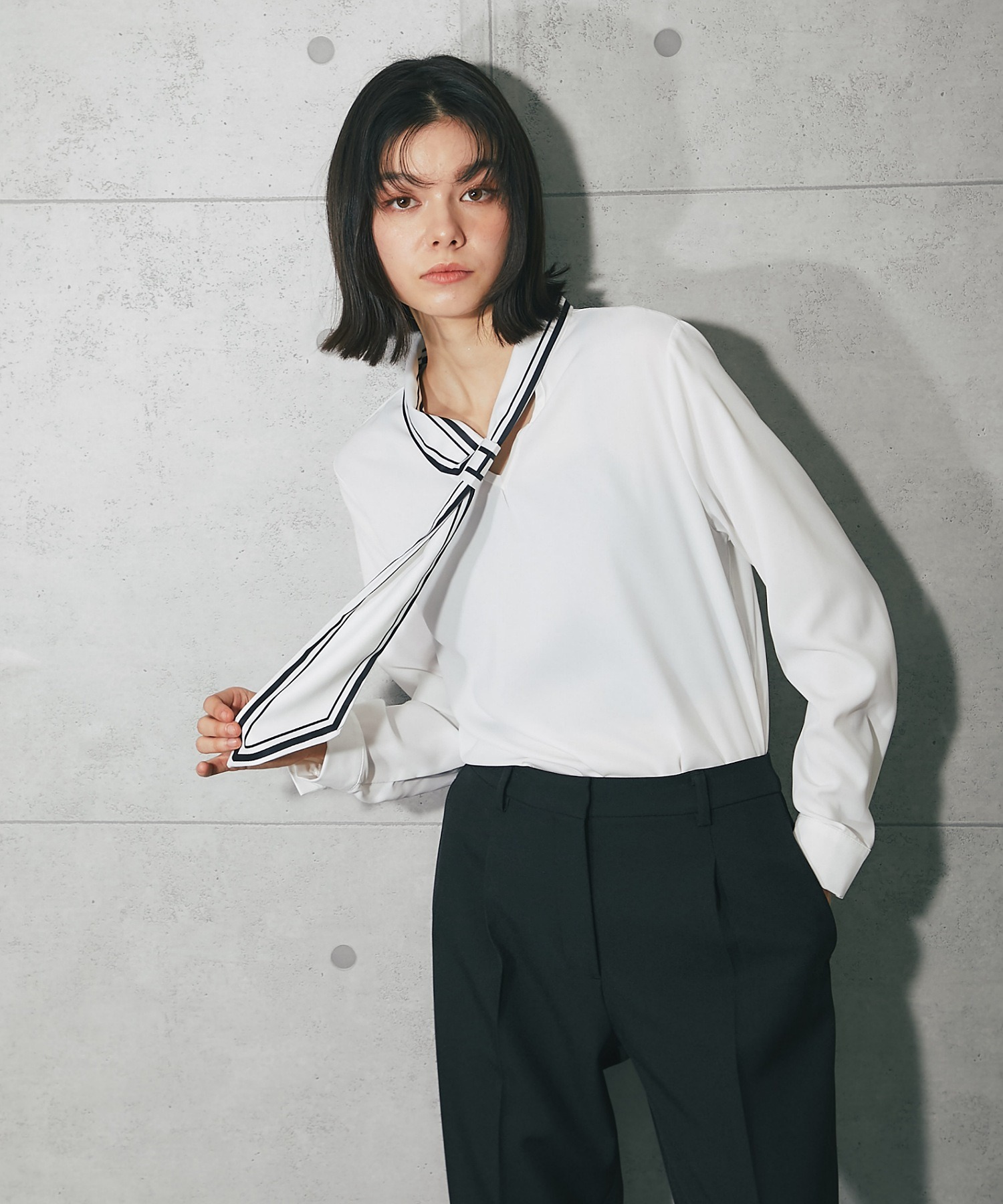 ボウタイブラウス SMILE ORCHID【品番:so1-503】