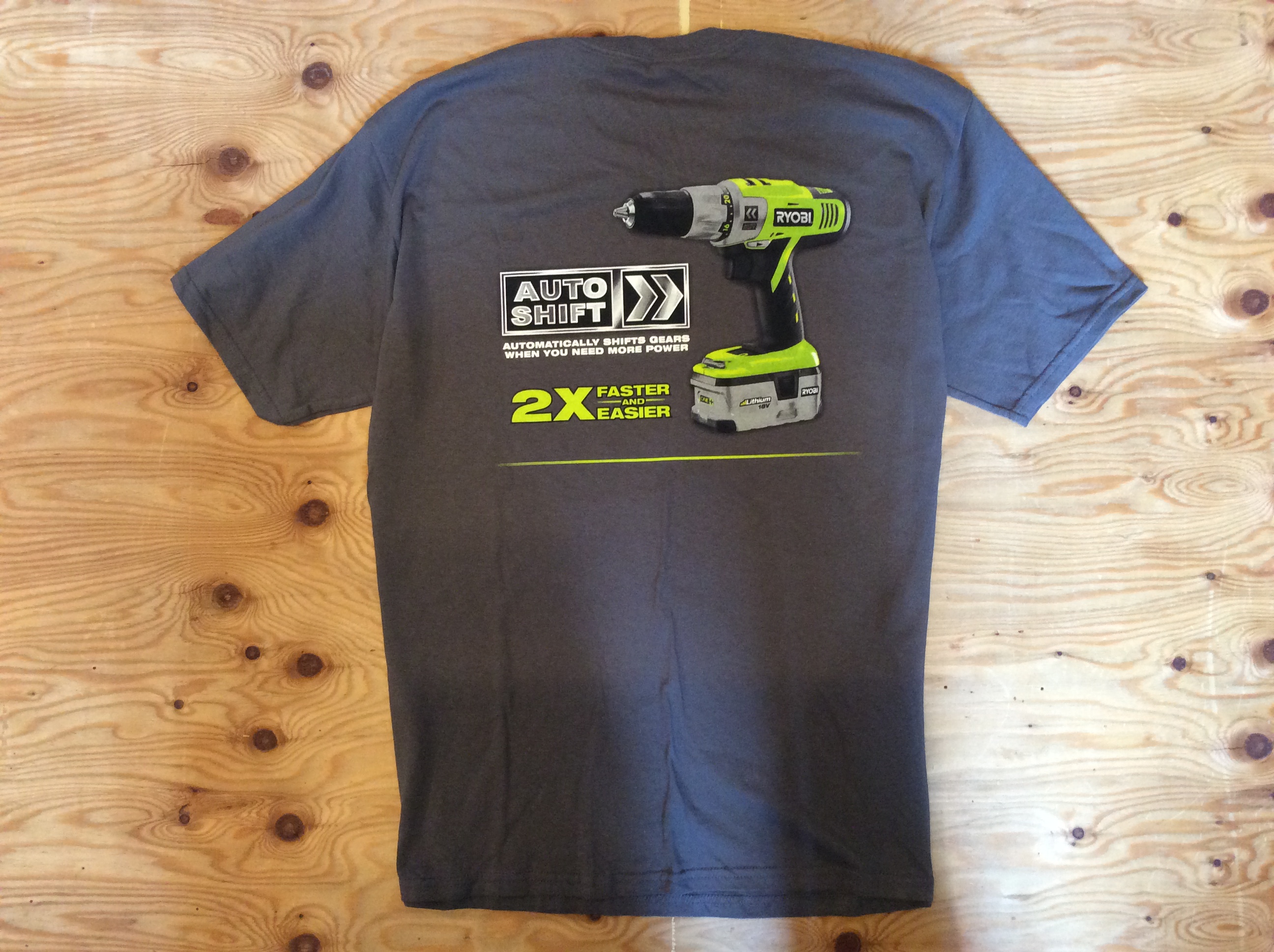 RYOBI “AUTO SHIFT”T-SHIRT / SIZE L/ USED