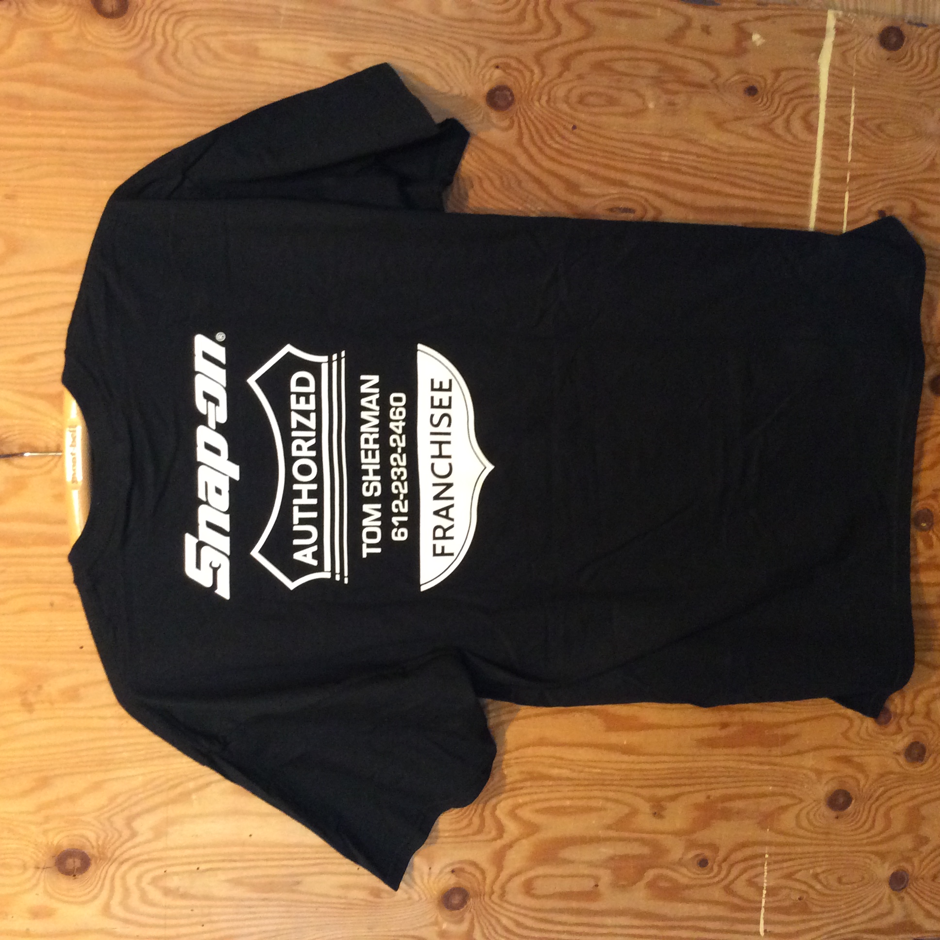 Snap On Tools Black T Shirt XL 95th Anniversary Tom Sherman Authorized Franchise