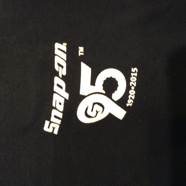 snap on tools のTシャツ Snap On Tools Black T Shirt XL 95th Anniversary Tom Sherman
