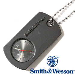 [正規品] スミス＆ウェッソン Smith & Wesson ミリタリー 時計 DOG TAG WATCH BLACK SWW-1564-BK
