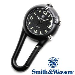 [正規品] スミス＆ウェッソン Smith & Wesson ミリタリー時計 CARABINER CLASSIC WATCH BLACK SWW-36-BLK