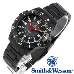 [正規品] スミス＆ウェッソン Smith & Wesson スイス トリチウム ミリタリー腕時計 EMISSARY WATCH BLACK SWISS TRITIUM SWW-88-B
