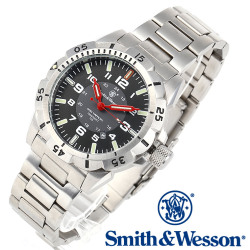 [正規品] スミス＆ウェッソン Smith & Wesson スイス トリチウム ミリタリー腕時計 EMISSARY WATCH SILVER SWISS TRITIUM SWW-88-S