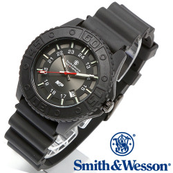 [正規品] スミス＆ウェッソン Smith & Wesson スイス トリチウム ミリタリー腕時計 SWISS TRITIUM M&P WATCH BLACK/BLACK SWW-MP18-BLK