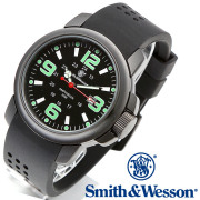 [正規品] スミス＆ウェッソン Smith & Wesson ミリタリー腕時計 AMPHIBIAN COMMANDO BLACK SWW-1100