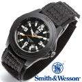 [正規品] スミス＆ウェッソン Smith & Wesson ミリタリー腕時計 SOLDIER WATCH NYLON STRAP BLACK SWW-12T-N