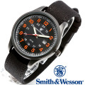 [正規品] スミス＆ウェッソン Smith & Wesson ミリタリー腕時計 CADET WATCH BLACK/ORANGE SWW-369-OR