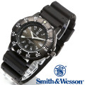 [正規品] スミス＆ウェッソン Smith & Wesson スイス トリチウム ミリタリー腕時計 SWISS TRITIUM SPORT WATCH BLACK SWW-450-BLK