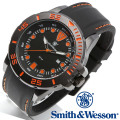 [正規品] スミス＆ウェッソン Smith & Wesson ミリタリー腕時計 SCOUT WATCH ORANGE/BLACK SWW-582-OR