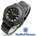 [正規品] スミス＆ウェッソン Smith & Wesson スイス トリチウム ミリタリー腕時計 SWISS TRITIUM DIVER WATCH BLACK/BLACK SWW-900-BLK