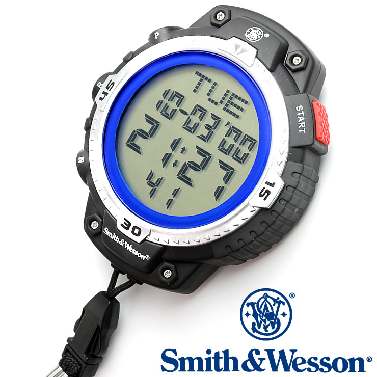 [正規品] スミス＆ウェッソン Smith & Wesson ストップウォッチ STOP WATCHR BLACK/ORANGE SWW-100