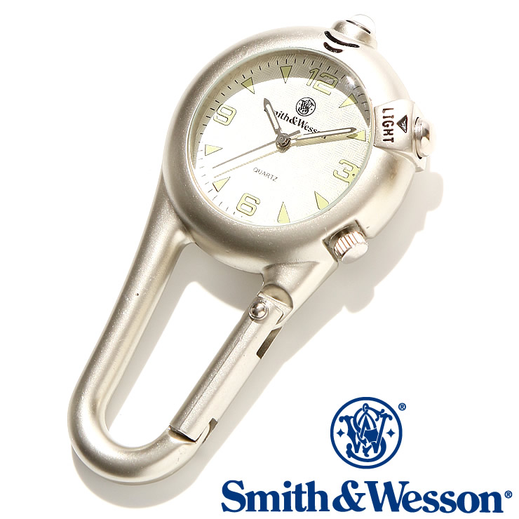 [正規品] スミス＆ウェッソン Smith & Wesson スイス ミリタリー時計 CARABINER CLASSIC WATCH SILVER SWW-36-SLV