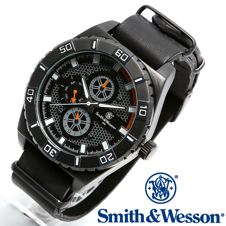 [正規品] スミス＆ウェッソン Smith & Wesson ミリタリー腕時計 CAVALRY WATCH BLACK SWW-584-BK