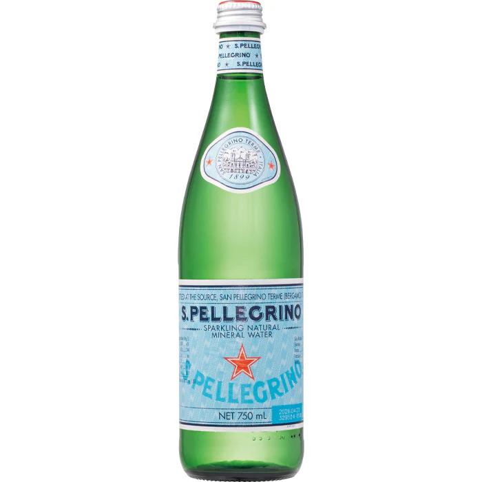 サンペレグリノ 炭酸入りナチュラルミネラルウォーター 瓶 750ml×12個