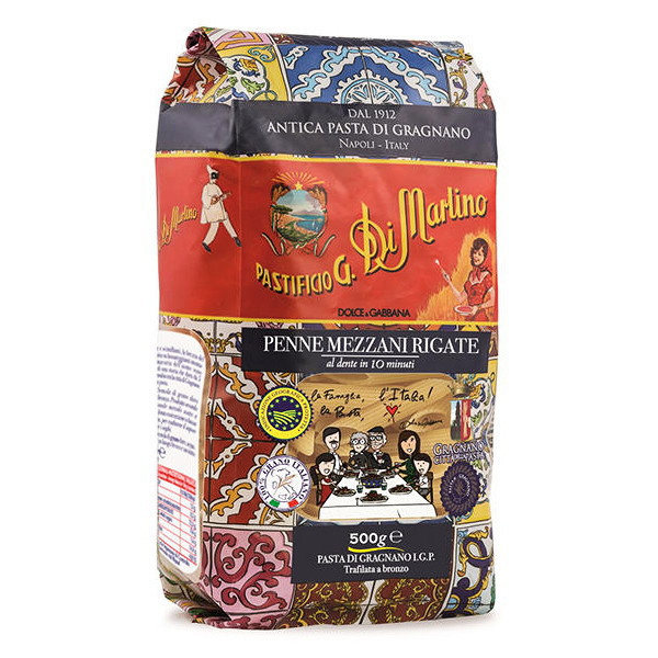 ディ・マルティーノ ペンネ メッツァーニ リガーテ ブロンズ No.142 500g×12個