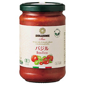 ソルレオーネビオ レッドラベル オーガニック・パスタソース・バジル入り 290g×6個