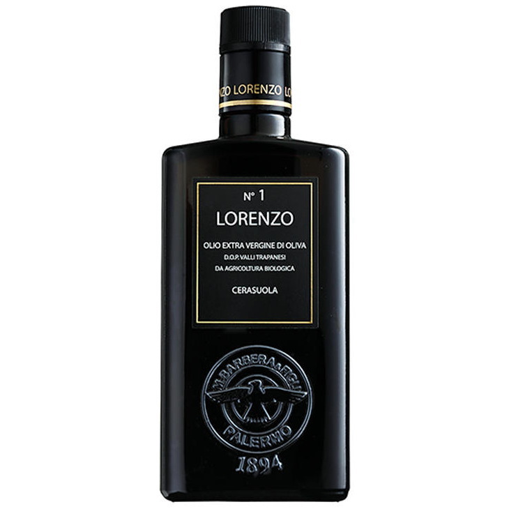 バルベーラ ロレンツォNo.1 有機エキストラヴァージンオリーブオイル D.O.P. (トラパニ産) 500ml×6個