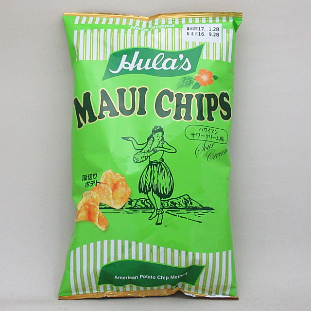 フラ印 マウイチップス ハワイアンサワークリーム味 150g 9個