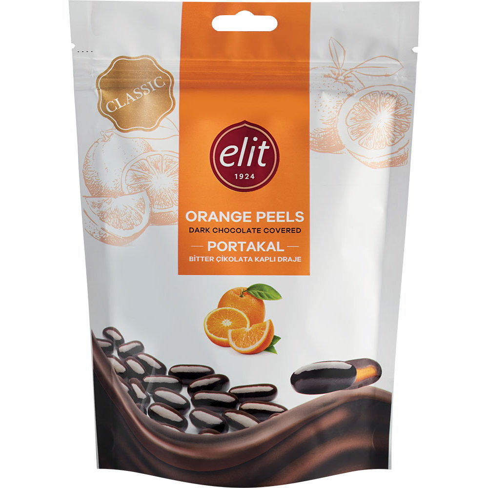 エリート ダークチョコレート オレンジピール 125g×12個