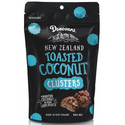《季節限定》ドノバンズ トーステッドココナッツ クラスターズチョコ 150g×8個