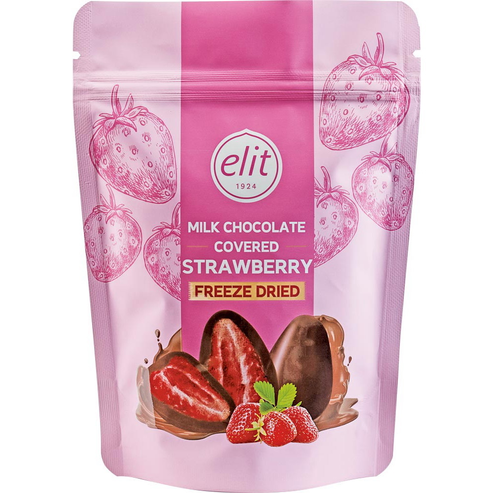 《季節限定》エリート フリーズドライストロベリー ミルクチョコレート 70g×12個