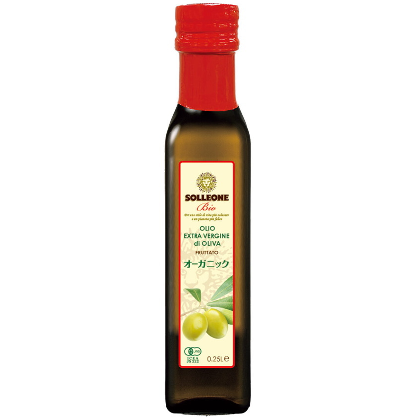 ソルレオーネビオ レッドラベル オーガニック・エキストラ・ヴァージン・オリーブオイル 250ml×12個