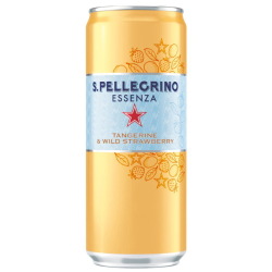 サンペレグリノ エッセンザ タンジェリン＆ワイルドストロベリー 缶 330ml×24個