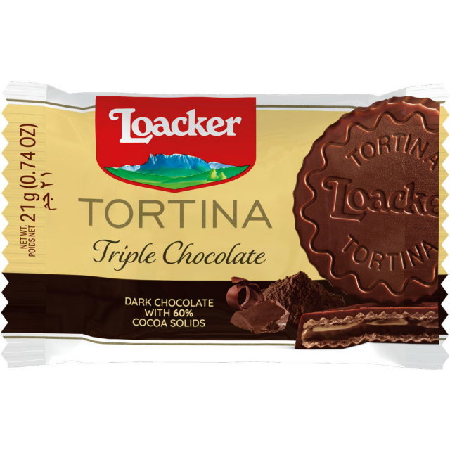 ロアカー トルティーナ トリプルチョコレート 1P 21g×24個