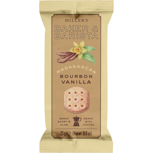 ミラーズ ベイカー＆バリスタ ブルボンバニラ ショートブレッド 25g×12個