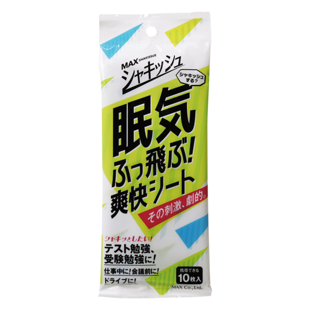 シャキッシュ 眠気ふっ飛ぶ爽快シート 10枚入 ×4個セット