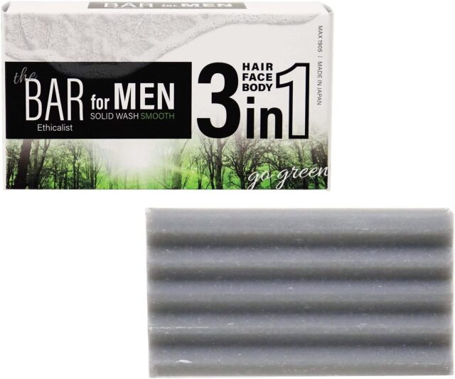 The BAR Men 3in1 Solid Wash SMOOTH 【髪・顔・身体がこれ一個】