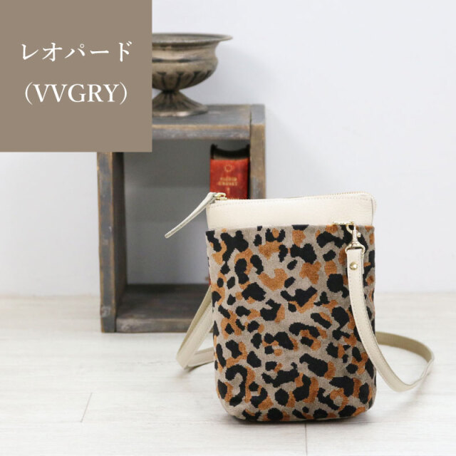 ショルダーバッグ ポシェット 本革 軽量 ゴブラン織り March［マーチ