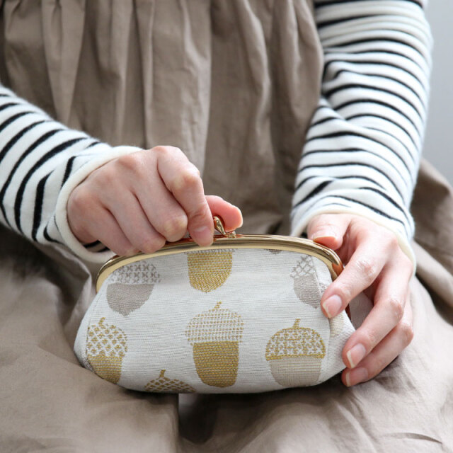 アフリカ布8.5角型マーブルがま口ポーチ karie様 アフリカ布 がま口